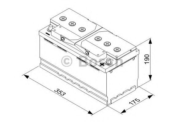 Стартерная аккумуляторная батарея BOSCH 0 092 T30 130 T3