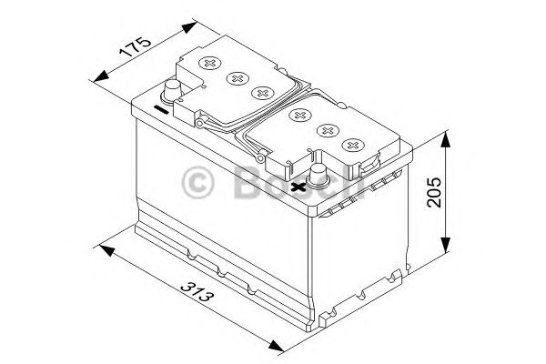 Стартерная аккумуляторная батарея BOSCH 0 092 T30 320 T3