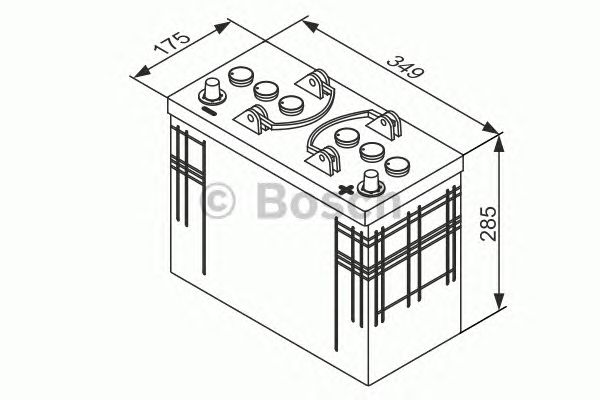 Стартерная аккумуляторная батарея BOSCH 0 092 T30 400 T3