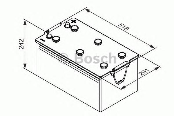 Стартерная аккумуляторная батарея BOSCH 0 092 T30 810 T3