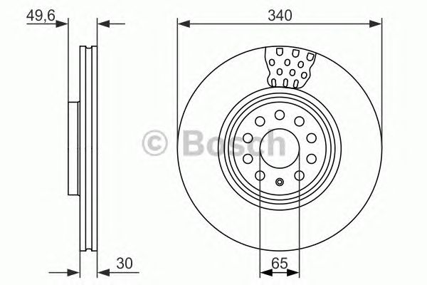 Тормозной диск BOSCH 0 986 479 734