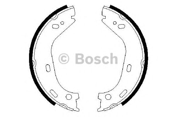 Тормозные колодки ручника BOSCH 0 986 487 126