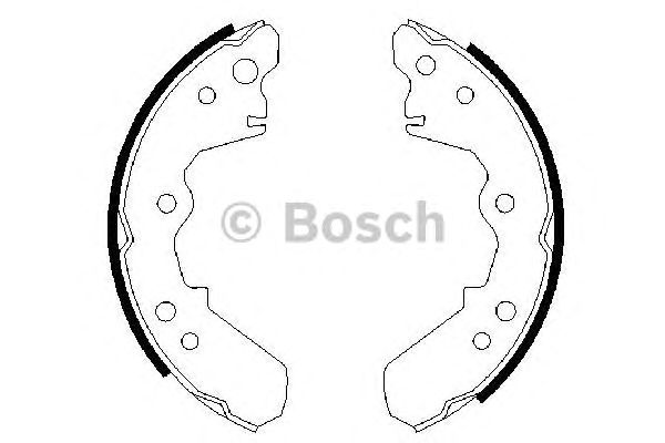 Тормозные колодки BOSCH 0 986 487 376
