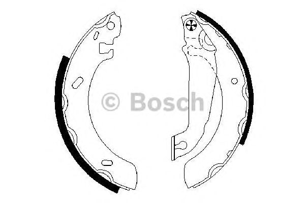 Тормозные колодки BOSCH 0 986 487 537