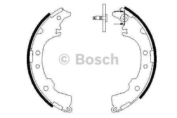 Тормозные колодки BOSCH 0 986 487 588