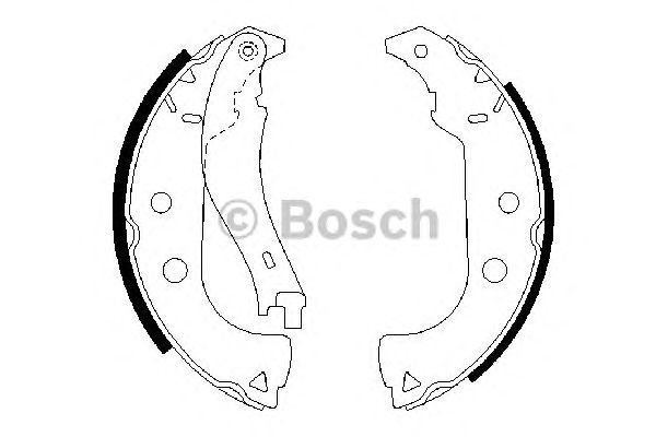 Тормозные колодки BOSCH 0 986 487 629