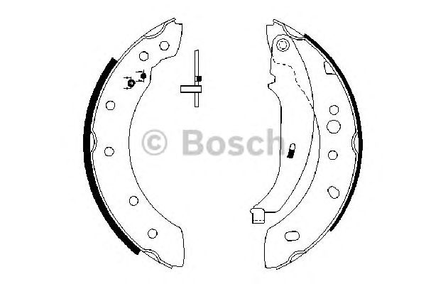 Тормозные колодки BOSCH 0 986 487 672