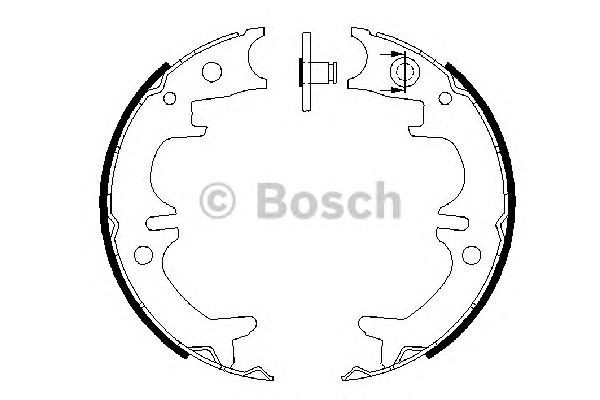 Тормозные колодки ручника BOSCH 0 986 487 680