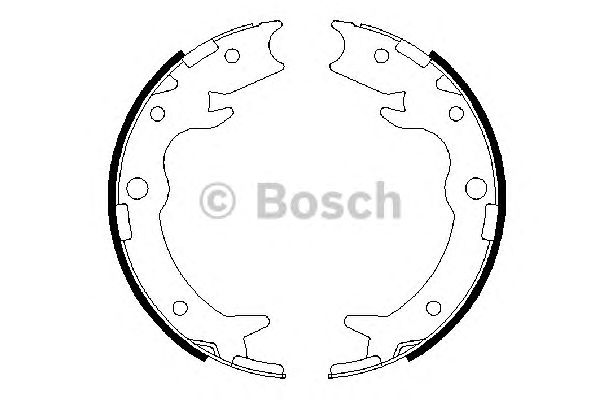 Тормозные колодки ручника BOSCH 0 986 487 686