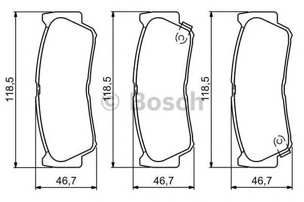 Тормозные колодки BOSCH 0 986 494 230