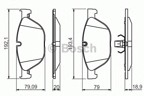 Тормозные колодки BOSCH 0 986 494 429