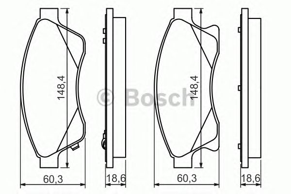 Тормозные колодки BOSCH 0 986 494 433