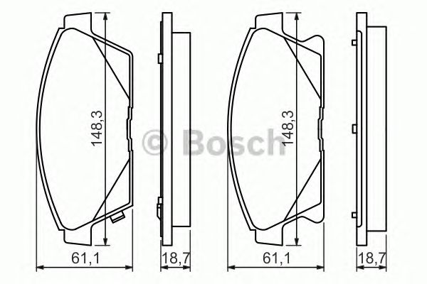 Гальмівні колодки BOSCH 0 986 494 434
