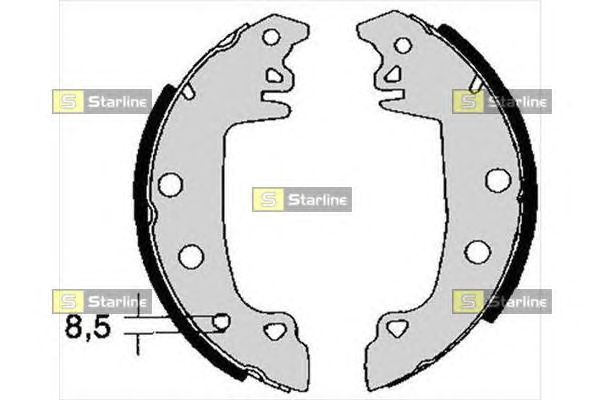 Тормозные колодки STARLINE BC 02850