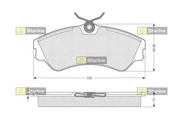 Тормозные колодки STARLINE BD S298