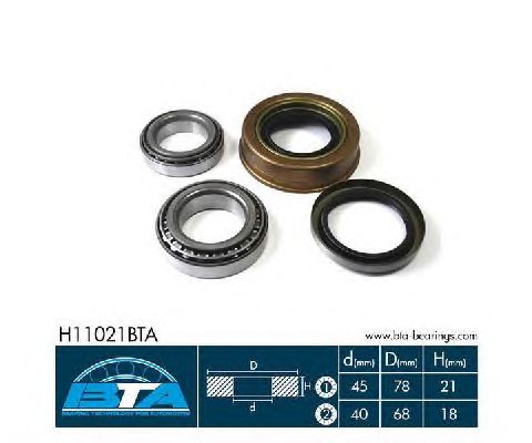 Підшипник маточини BTA H11021BTA