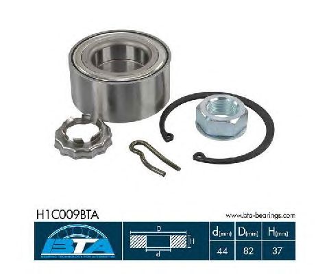 Підшипник маточини BTA H1C009BTA
