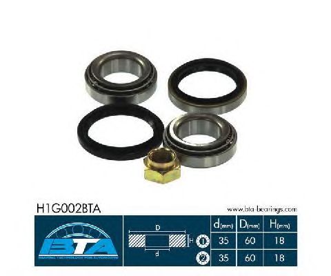Ступичный подшипник BTA H1G002BTA