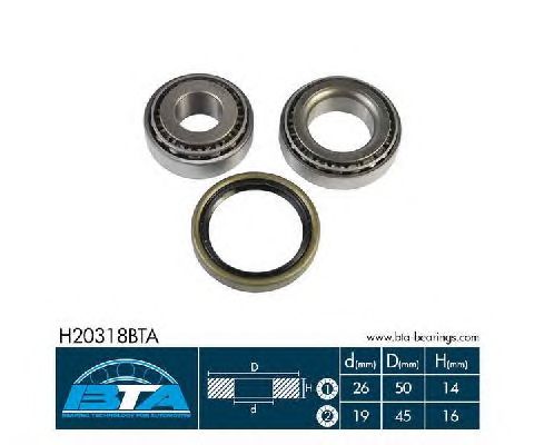 Ступичный подшипник BTA H20318BTA