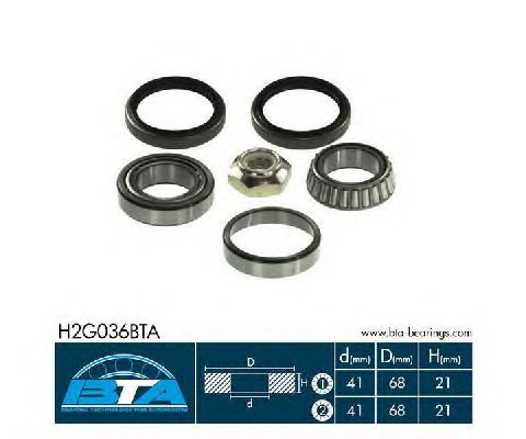 Ступичный подшипник BTA H2G036BTA