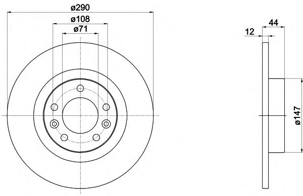 Гальмівний диск TEXTAR 92238003
