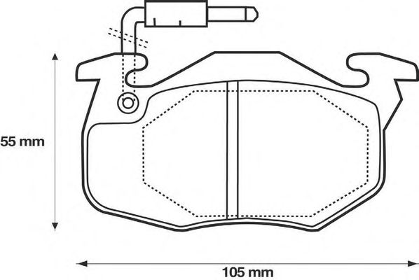 Тормозные колодки JURID 571332J