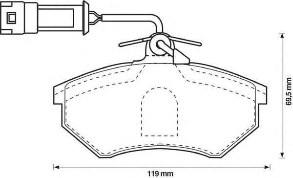 Тормозные колодки JURID 571356D