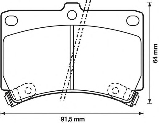 Тормозные колодки JURID 572145J