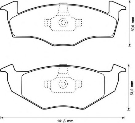 Тормозные колодки BENDIX 571915X