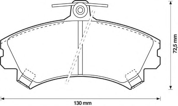 Тормозные колодки BENDIX 571940B