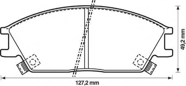 Тормозные колодки BENDIX 572269B