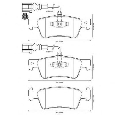 Гальмівні колодки BENDIX 573301B