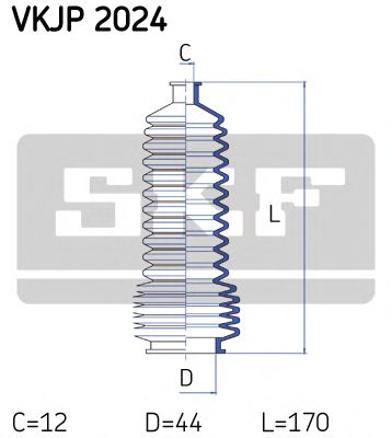 Комплект пыльников рулевой рейки SKF VKJP 2024