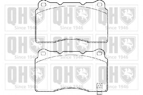 Тормозные колодки QUINTON HAZELL BP1486