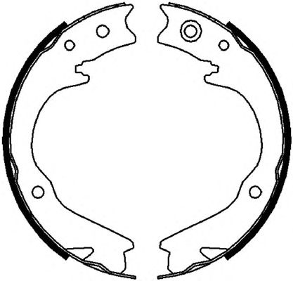 Тормозные колодки ручника FERODO FSB4063