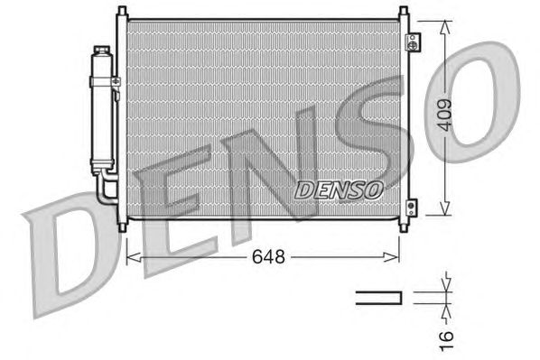 Радиатор кондиционера DENSO DCN46001