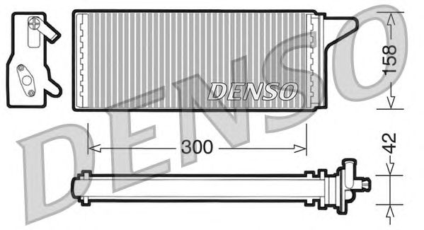 Радиатор отопителя DENSO DRR12001
