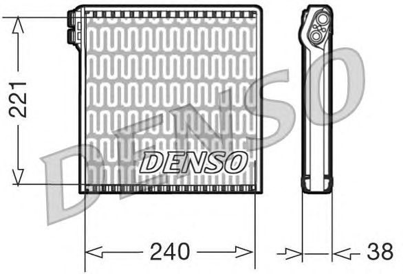 Испаритель кондиционера DENSO DEV09102