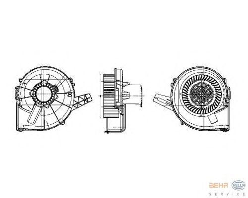 Вентилятор салона HELLA 8EW 009 157-131
