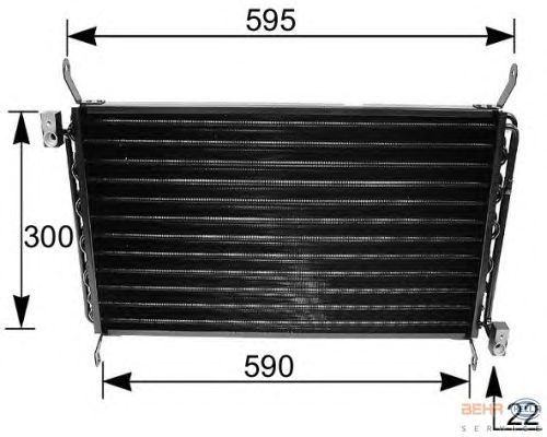 Радиатор кондиционера HELLA 8FC 351 035-661