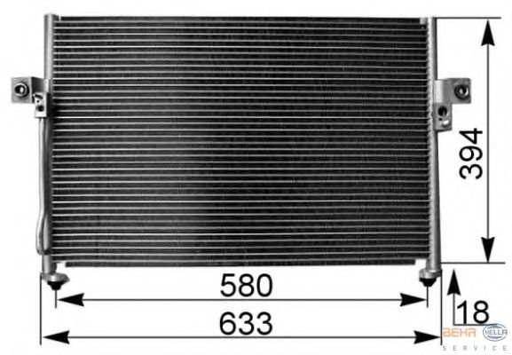 Радиатор кондиционера HELLA 8FC 351 038-761