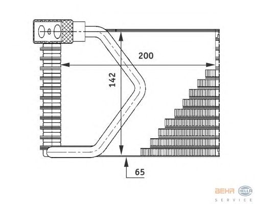 Испаритель кондиционера HELLA 8FV 351 211-271