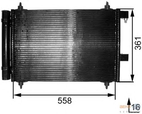 Радиатор кондиционера HELLA 8FC 351 300-251