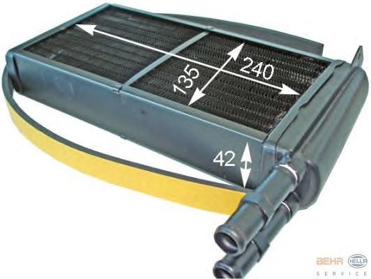 Радиатор отопителя HELLA 8FH 351 313-131