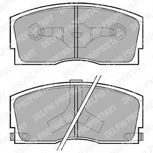 Тормозные колодки DELPHI LP626