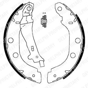 Тормозные колодки DELPHI LS1828