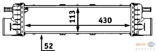 Интеркулер HELLA 8ML 376 723-191