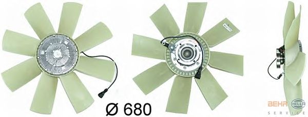 Вентилятор охлаждения HELLA 8MV 376 731-471