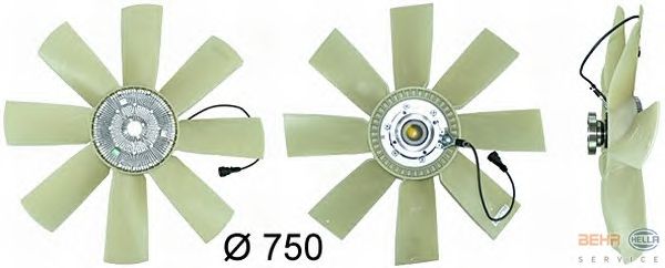 Вентилятор охлаждения HELLA 8MV 376 731-481