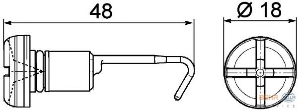 Болт, пробка радиатора HELLA 9NS 376 747-011